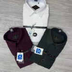 black letter imported stripe shirt