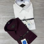 black letter imported stripe shirt