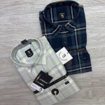 logoff cotton oxford checks shirt
