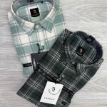 logoff cotton oxford checks shirt