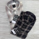 logoff cotton oxford checks shirt