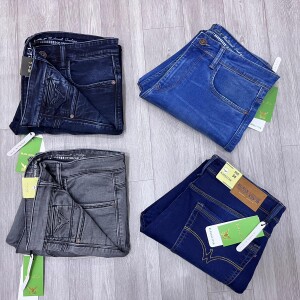 black letter jeans pant