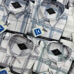 black letter imported print shirt