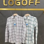 black letter imported print shirt