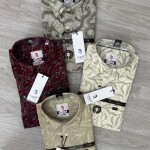 logoff cotton oxford printed shirt