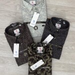 logoff cotton oxford printed shirt