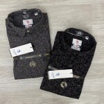 logoff cotton oxford printed shirt