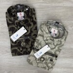 logoff cotton oxford printed shirt