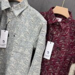 logoff cotton oxford printed shirt