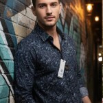 logoff cotton oxford printed shirt