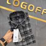 logoff cotton oxford checks shirt