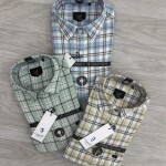 logoff oxford lycra checks shirt