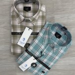 logoff oxford lycra checks shirt