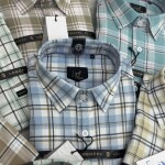 logoff oxford lycra checks shirt
