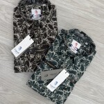 logoff cotton oxford printed shirt