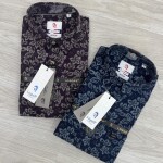 logoff cotton oxford printed shirt