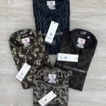 logoff cotton oxford printed shirt