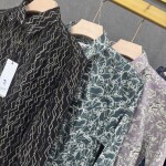 logoff cotton oxford printed shirt