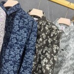 logoff cotton oxford printed shirt