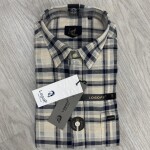 logoff brushing twill checks shirt