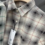 logoff brushing twill checks shirt