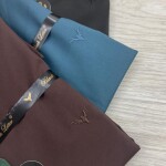 Black letter imported satin shirts