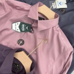 Black letter imported satin shirts