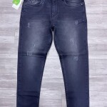black letter tone jeans pant