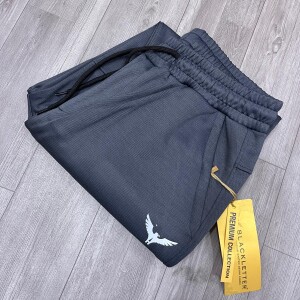 black letter track pant