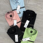 logoff cotton oxford stripes shirt