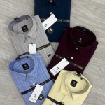 logoff cotton oxford stripes shirt