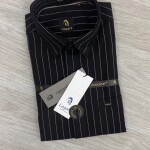 logoff cotton oxford stripes shirt