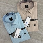 logoff cotton oxford stripes shirt