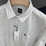 logoff cotton oxford stripes shirt