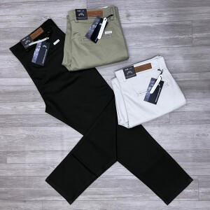 Wood machine Ankle Fit cotton pant