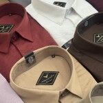 black letter linen shirt