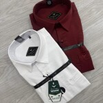 black letter linen shirt