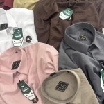 black letter linen shirt