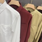 black letter linen shirt