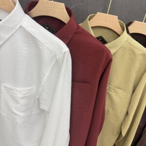 black letter linen shirt