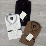 LOGOFF half sleeve oxford lycra shirt