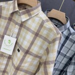 logoff imported checks shirt