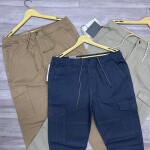 wood machine cargo cotton pant