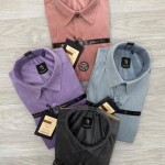 logoff imported velvet shirt