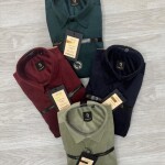 logoff imported velvet shirt