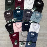 Black letter imported satin shirts