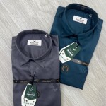 Black letter imported satin shirts