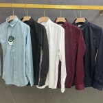 Black letter imported satin shirts