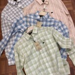 wood machine cotton linen shirt