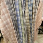 wood machine cotton linen shirt